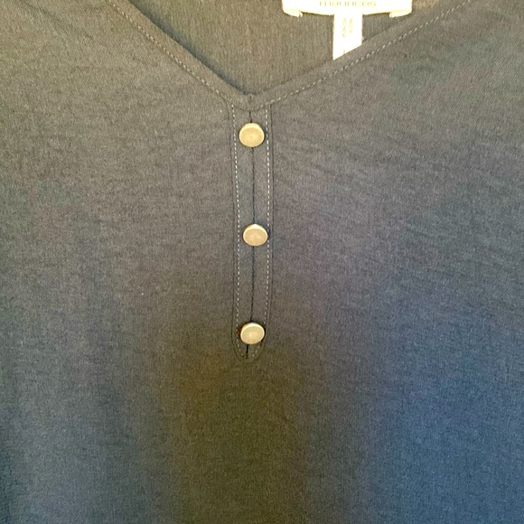 Maurice women’s large, long sleeve, black shirt, buttons, polyester, new, tags - Picture 4 of 8